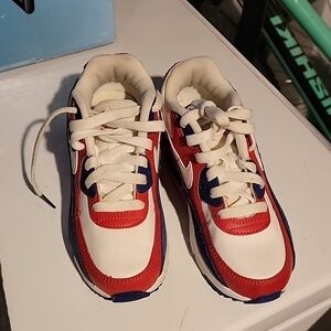 Nike Kids Red and White Sneakers